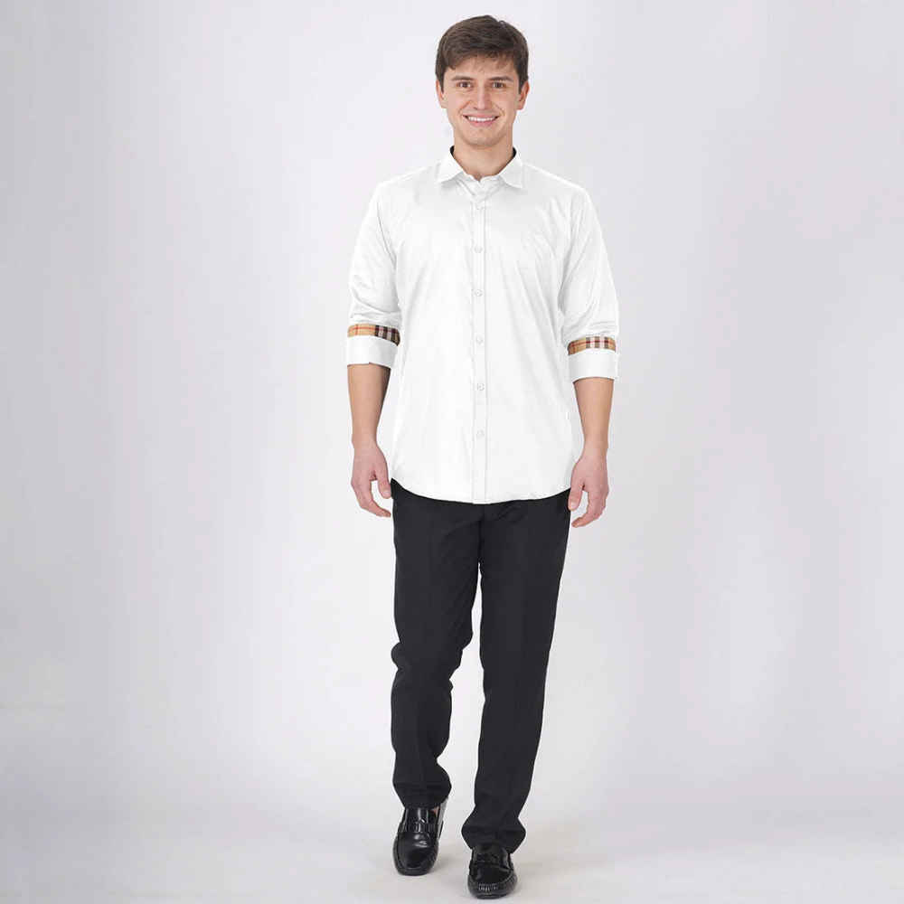 Burberry White Premium Quality Shirt-thumb-2