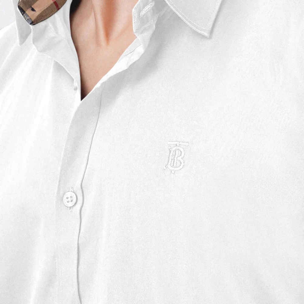 Burberry White Premium Quality Shirt-thumb-3