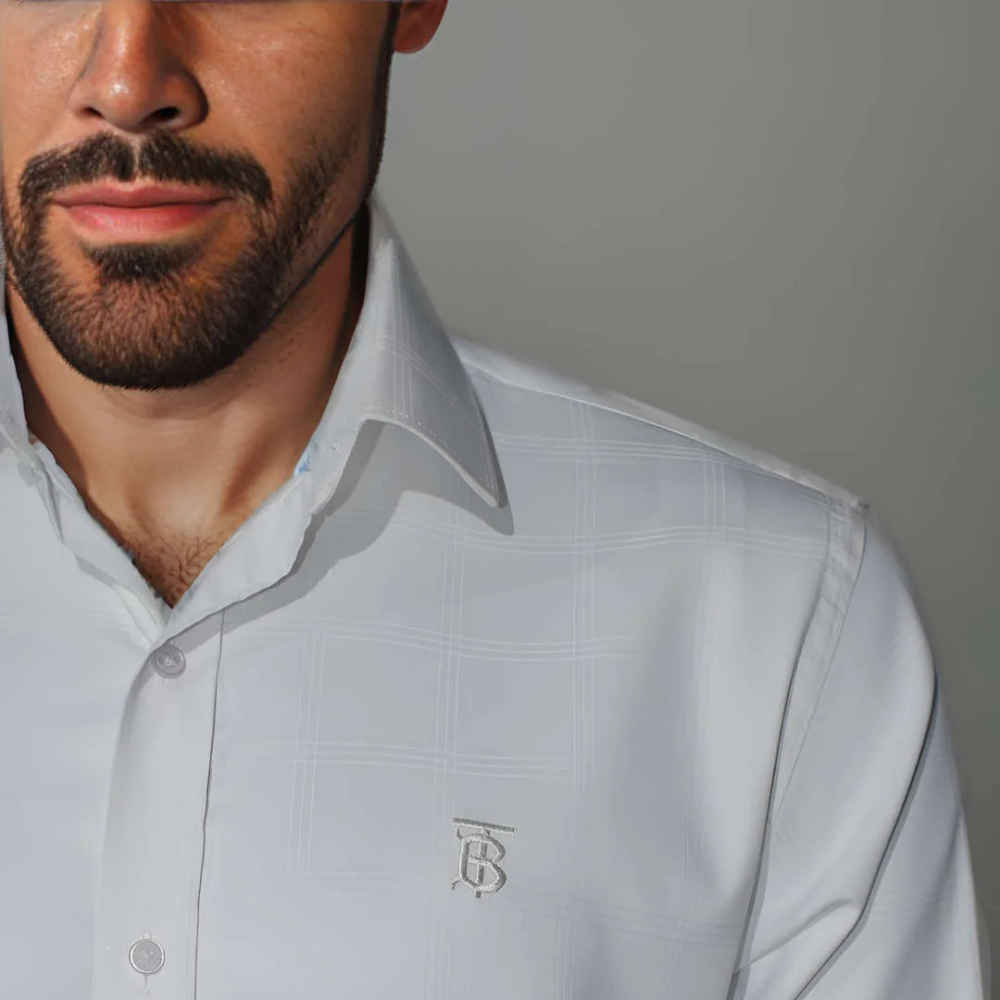 Burberry White Premium Quality Shirt-5