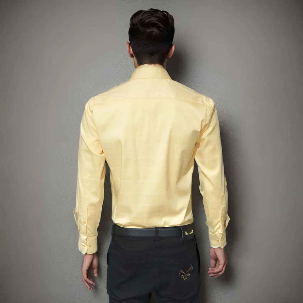 Burberry Yellow Premium Quality Shirt-thumb-1