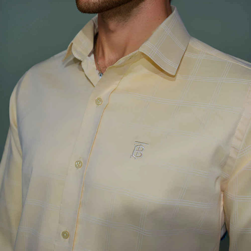 Burberry Yellow Premium Quality Shirt-thumb-2