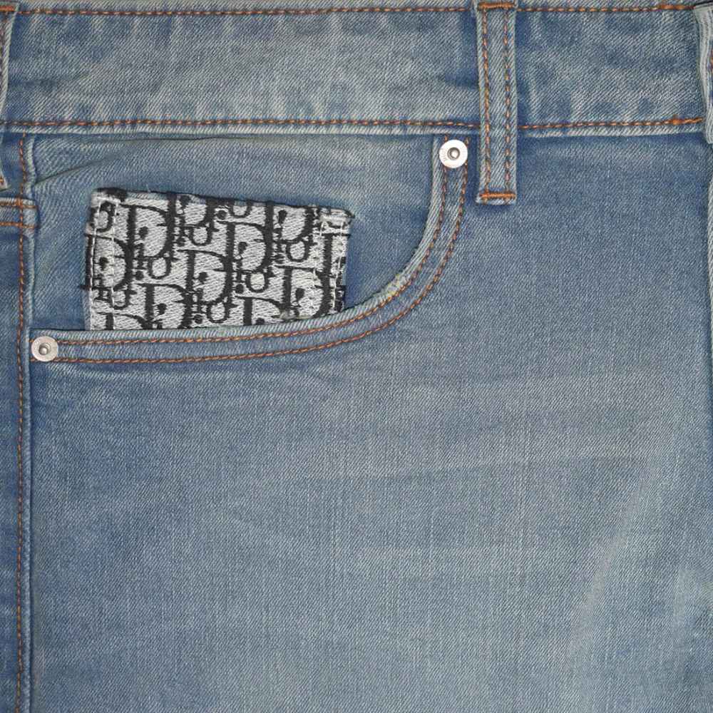 Dior Light Blue Premium Quality Jeans-thumb-2