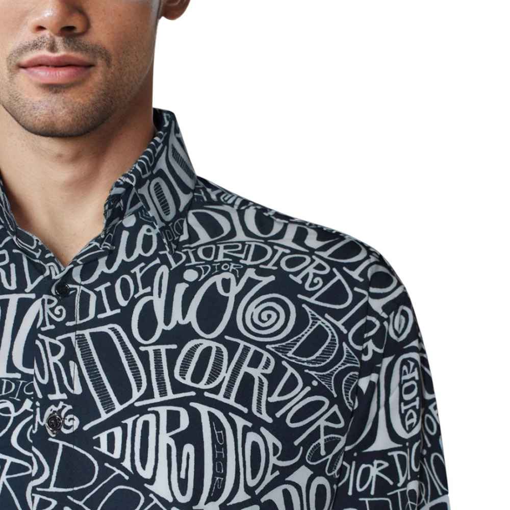Dior Printed Black Premium Quality Shirt-4