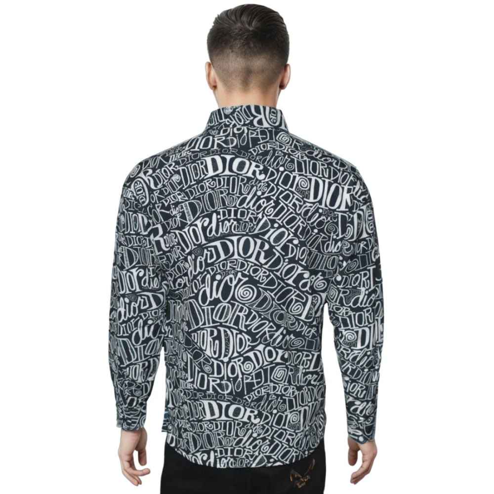 Dior Printed Black Premium Quality Shirt-1