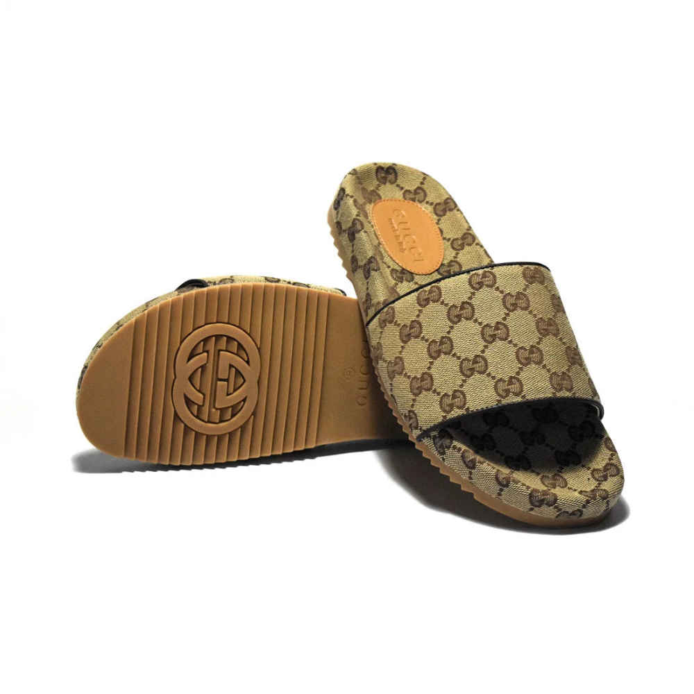Gucci Brown Premium Quality Men's Flip-Flops-thumb-6