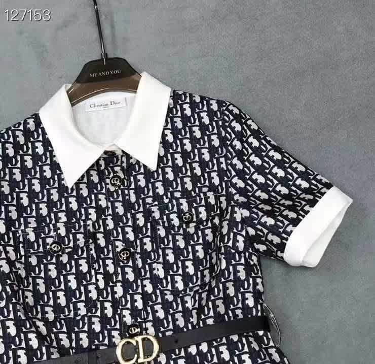 Dior Blue Premium Quality Dress-thumb-2