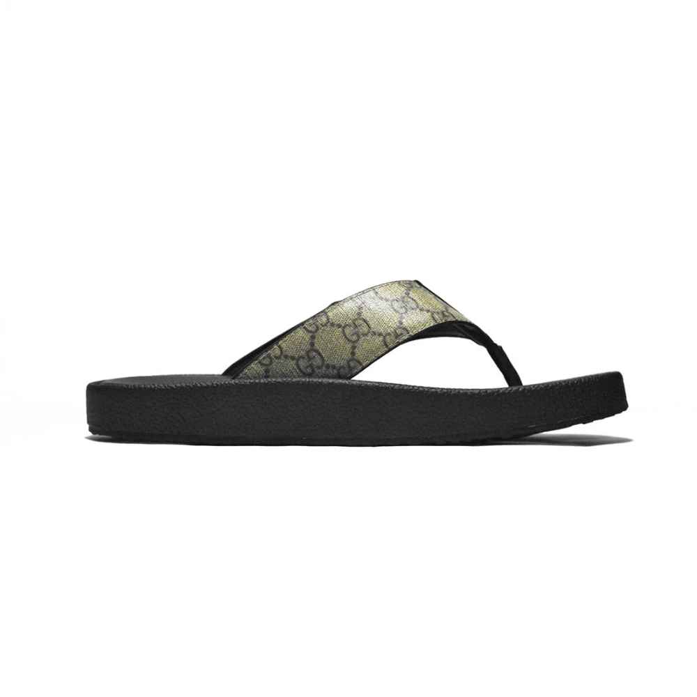 Gucci Black Premium Quality Men's Flip-Flops-2