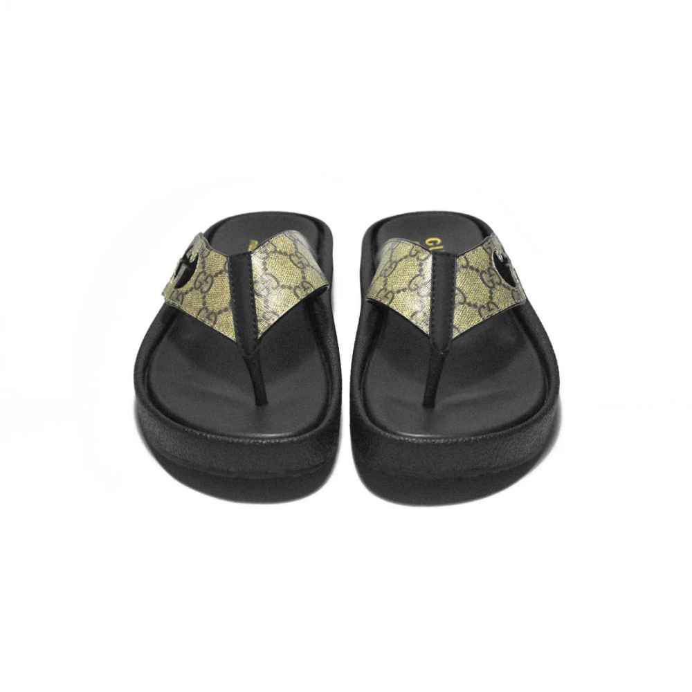 Gucci Black Premium Quality Men's Flip-Flops-4
