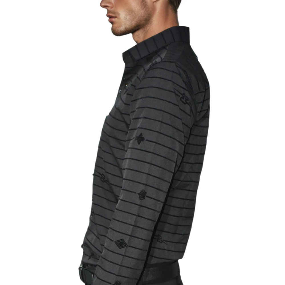 Gucci Black Premium Quality Slim Fit Designer Shirt-3