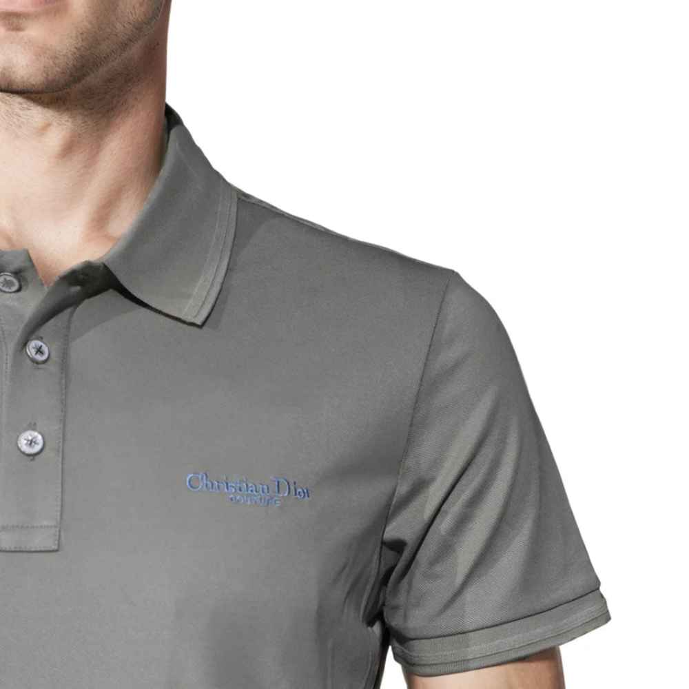 Christian Dior Embroidered logo Sand Premium T-shirt-thumb-4