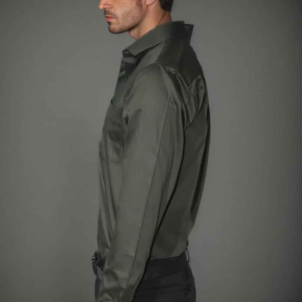 Giorgio Armani Seaweed Green Premium Quality Shirt-3