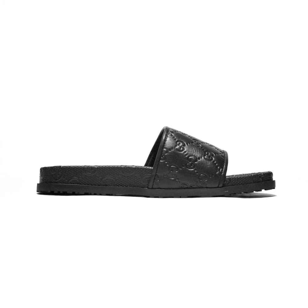 Gucci Black Premium Quality Men's Flip-Flops-thumb-2