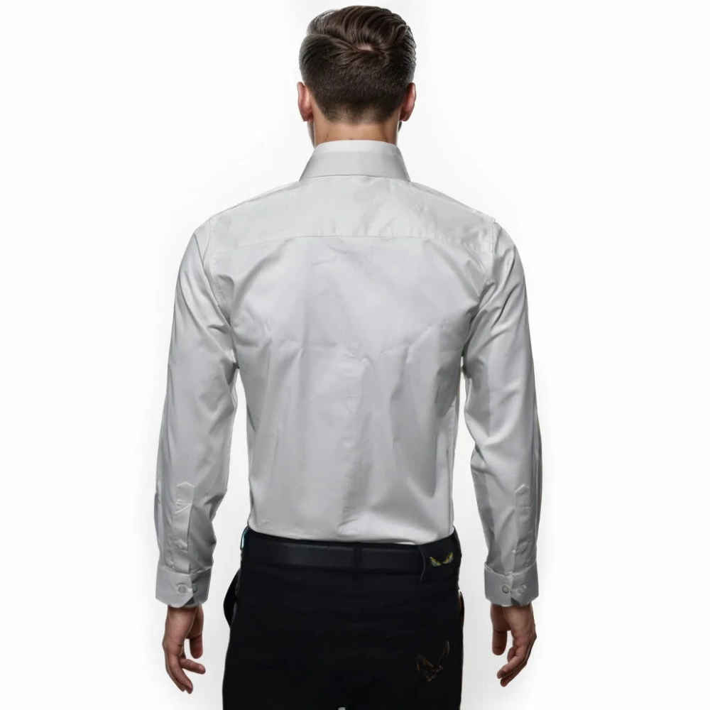Giorgio Armani White Premium Quality Long Sleeve Shirt-1
