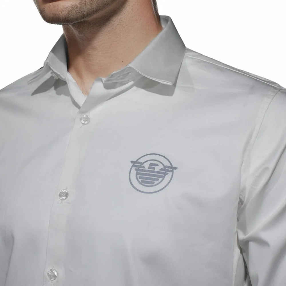 Giorgio Armani White Premium Quality Long Sleeve Shirt-2