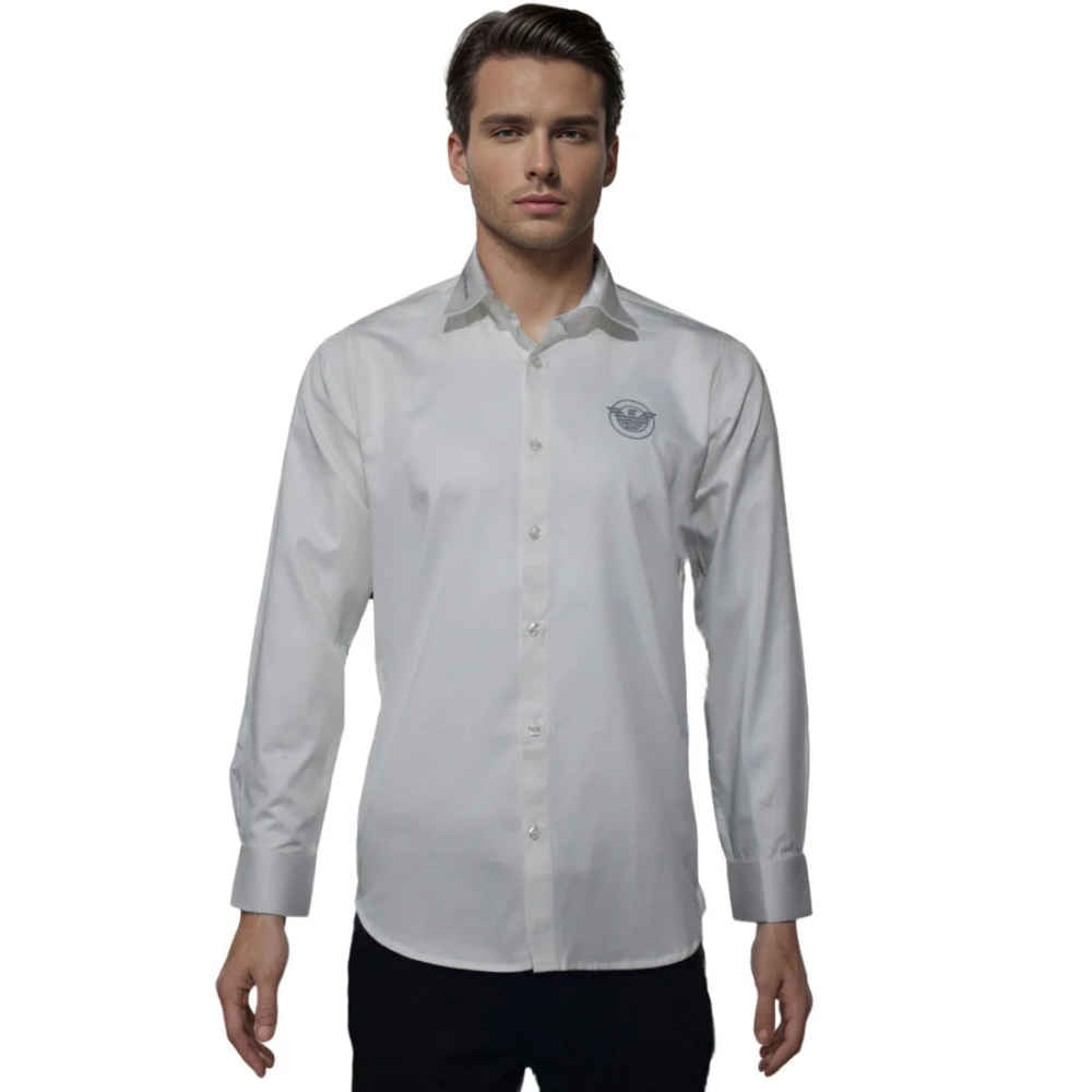 Giorgio Armani White Premium Quality Long Sleeve Shirt-6