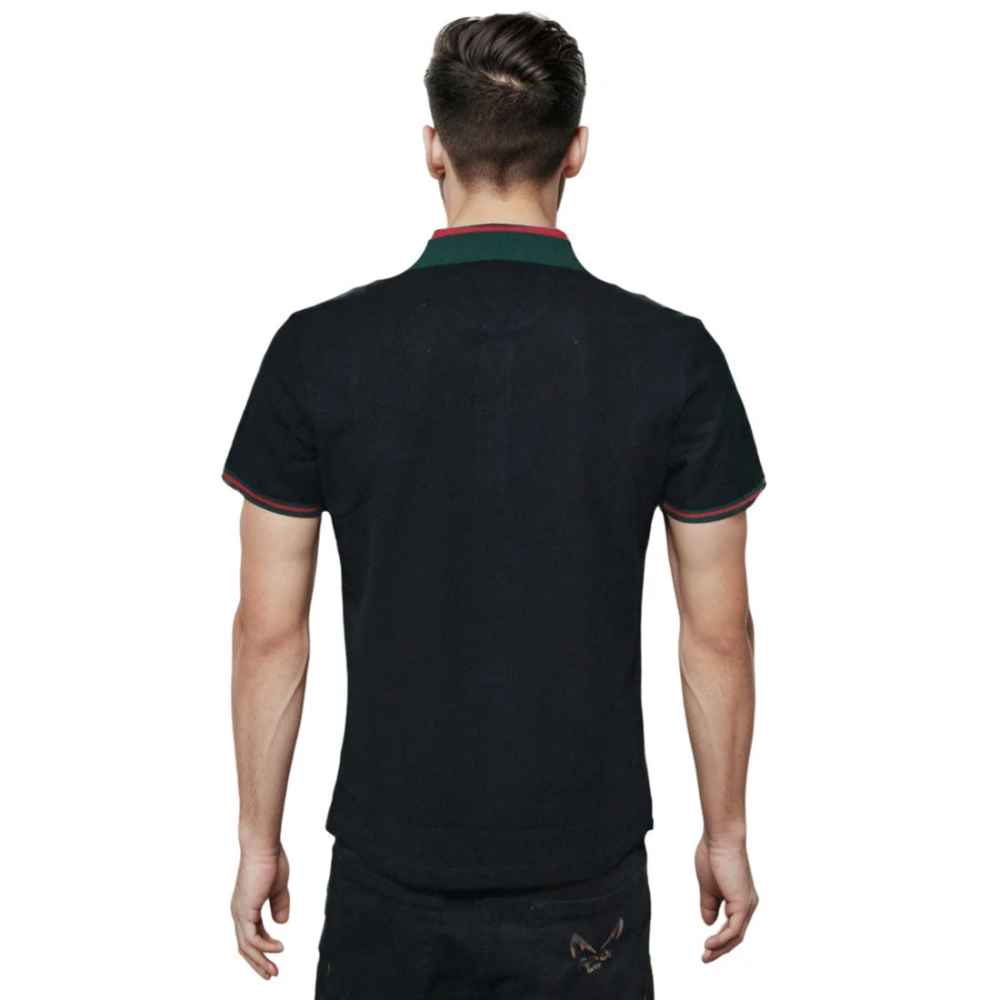 Gucci Embroidered logo Black Premium T-shirt-1