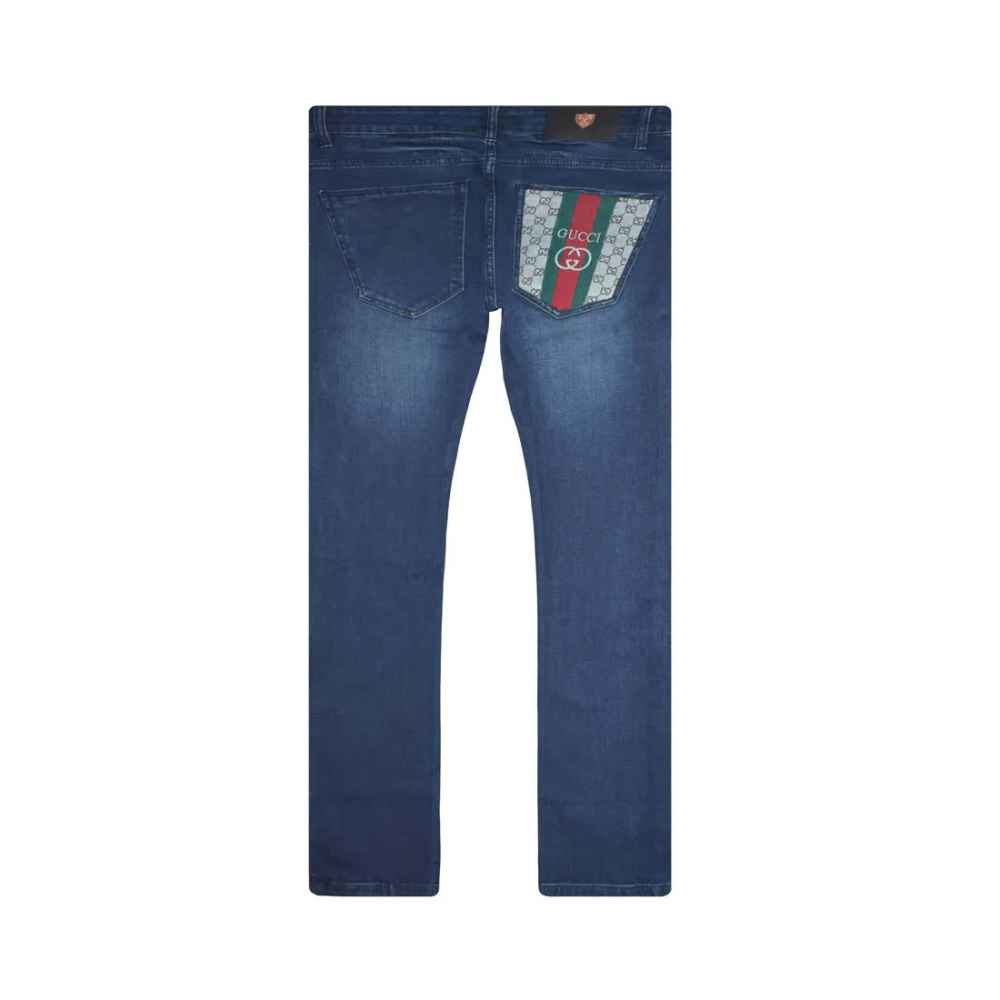 Gucci Blue Premium Quality Denim Jeans-thumb-4