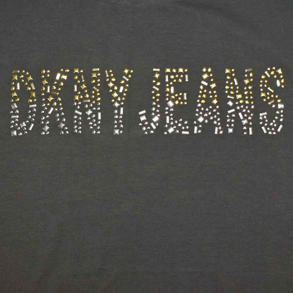DKNY Grey Premium Quality Women T-shirt-3