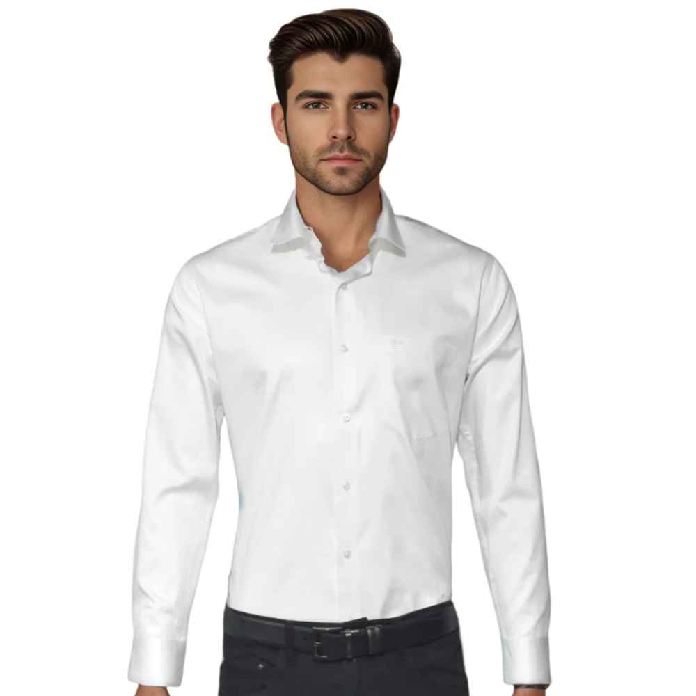 Giorgio Armani White Premium Quality Shirt-thumb-0