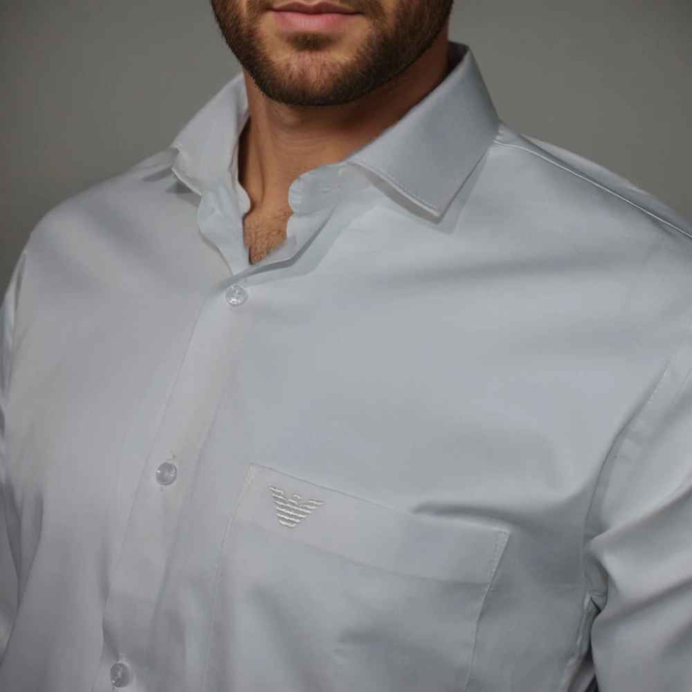 Giorgio Armani White Premium Quality Shirt-thumb-2