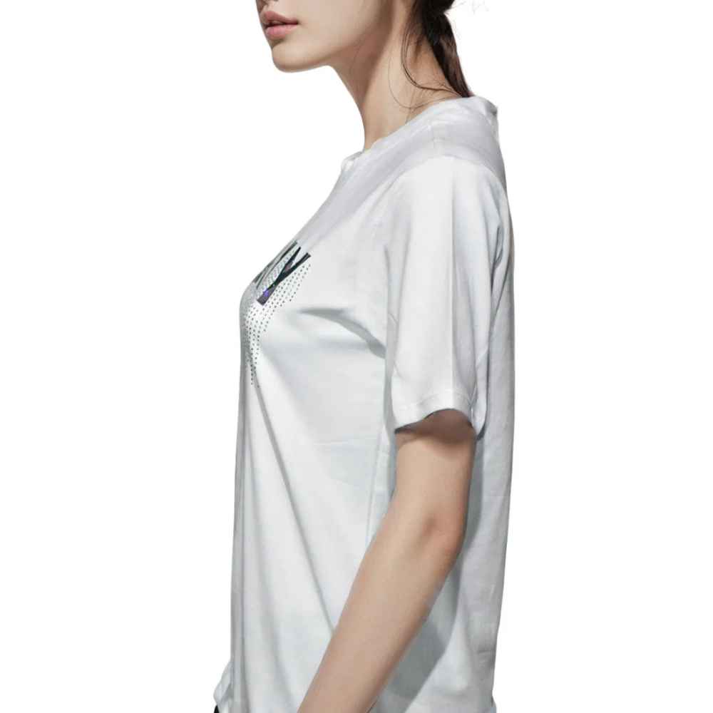DKNY White Premium Quality Women T-shirt-2