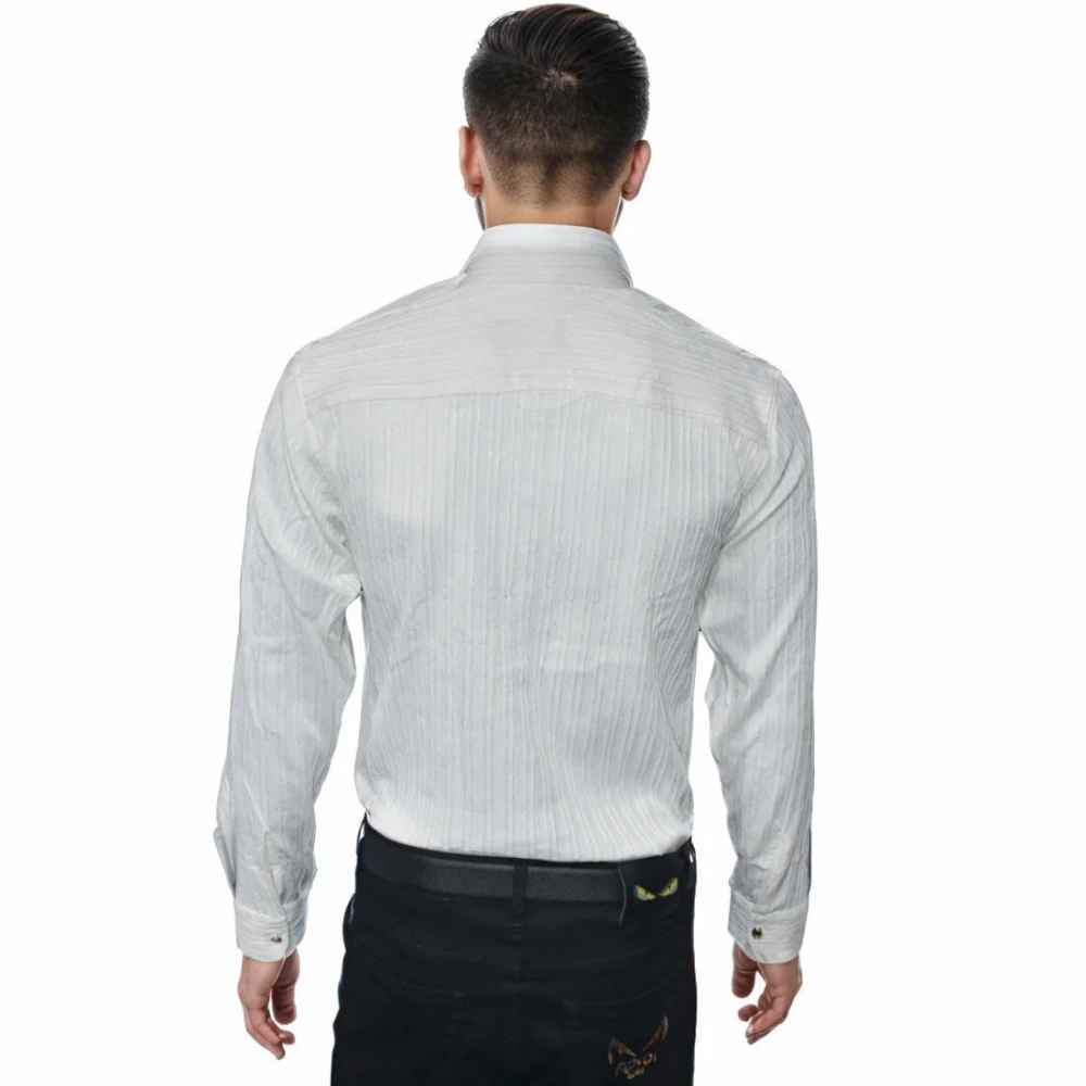 Dolce & Gabbana White Premium Quality Fabric Long Sleeve Shirt-1