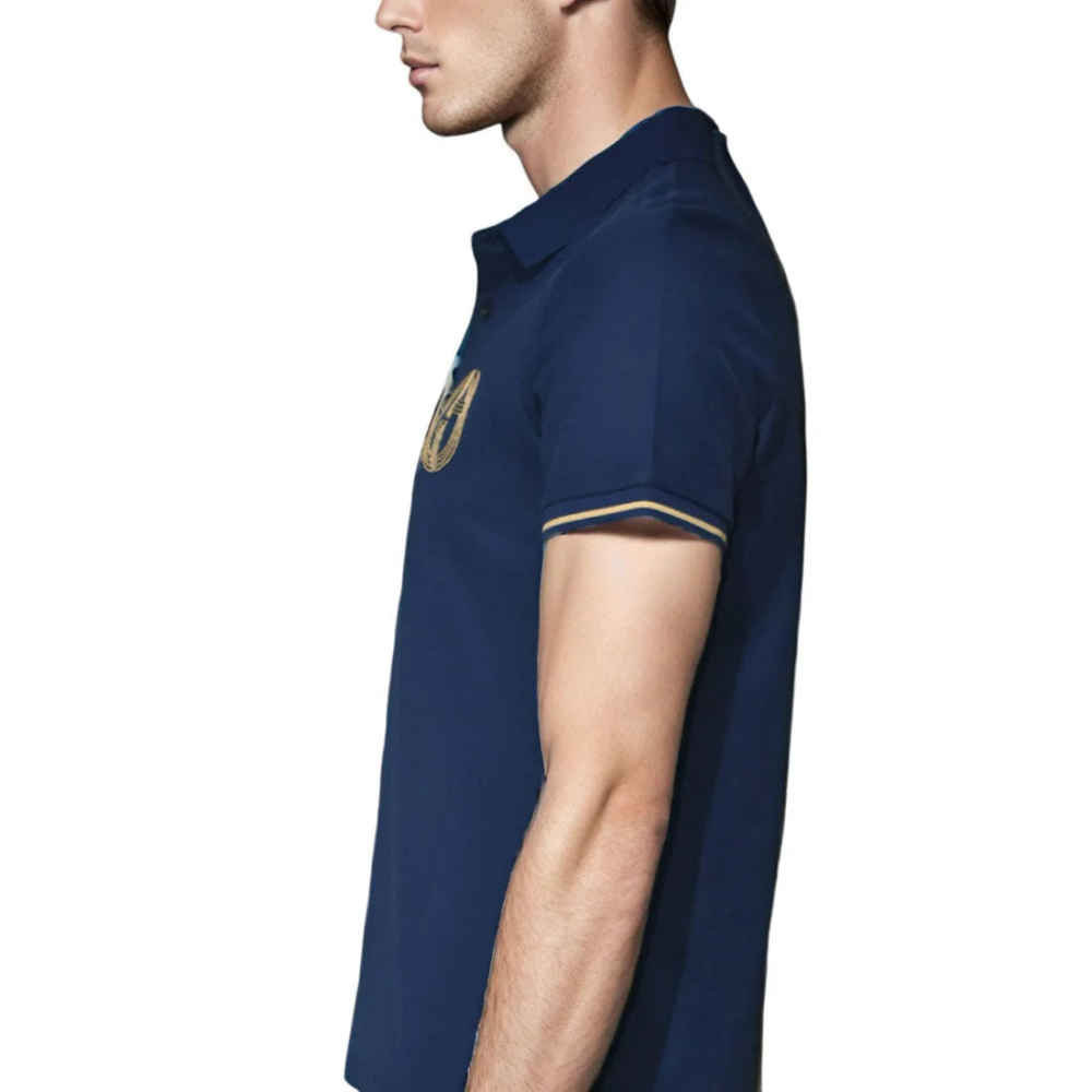 Giorgio Armani Navy Blue Premium Quality T-shirt-3