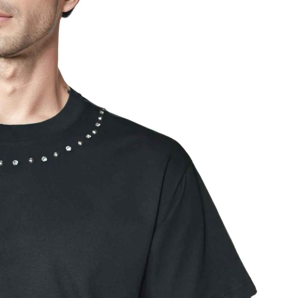 Dolce & Gabbana Studded logo Black Premium T-shirt-4