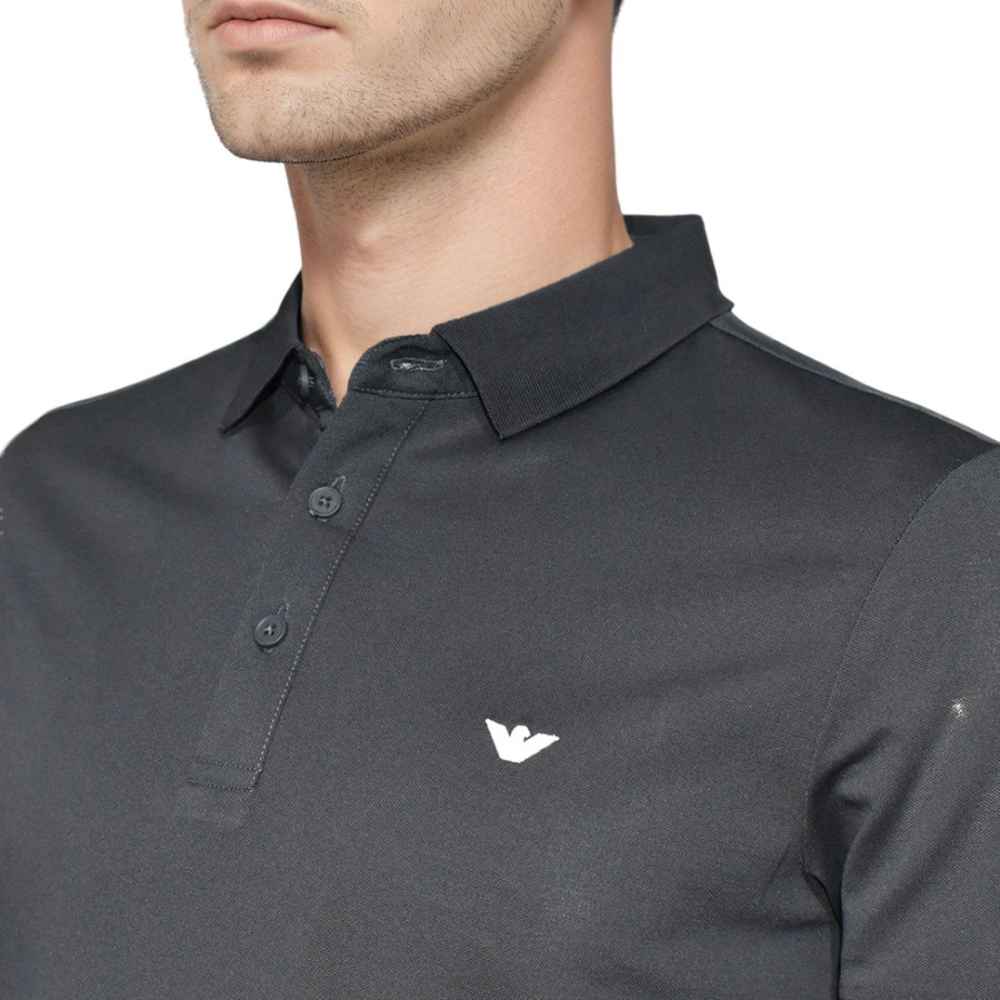 Emporio Armani Embossed logo Dark Grey Premium T-shirt-thumb-2