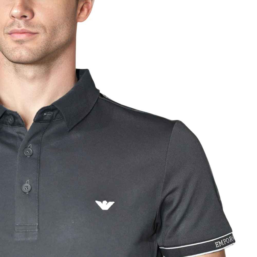 Emporio Armani Embossed logo Dark Grey Premium T-shirt-thumb-4