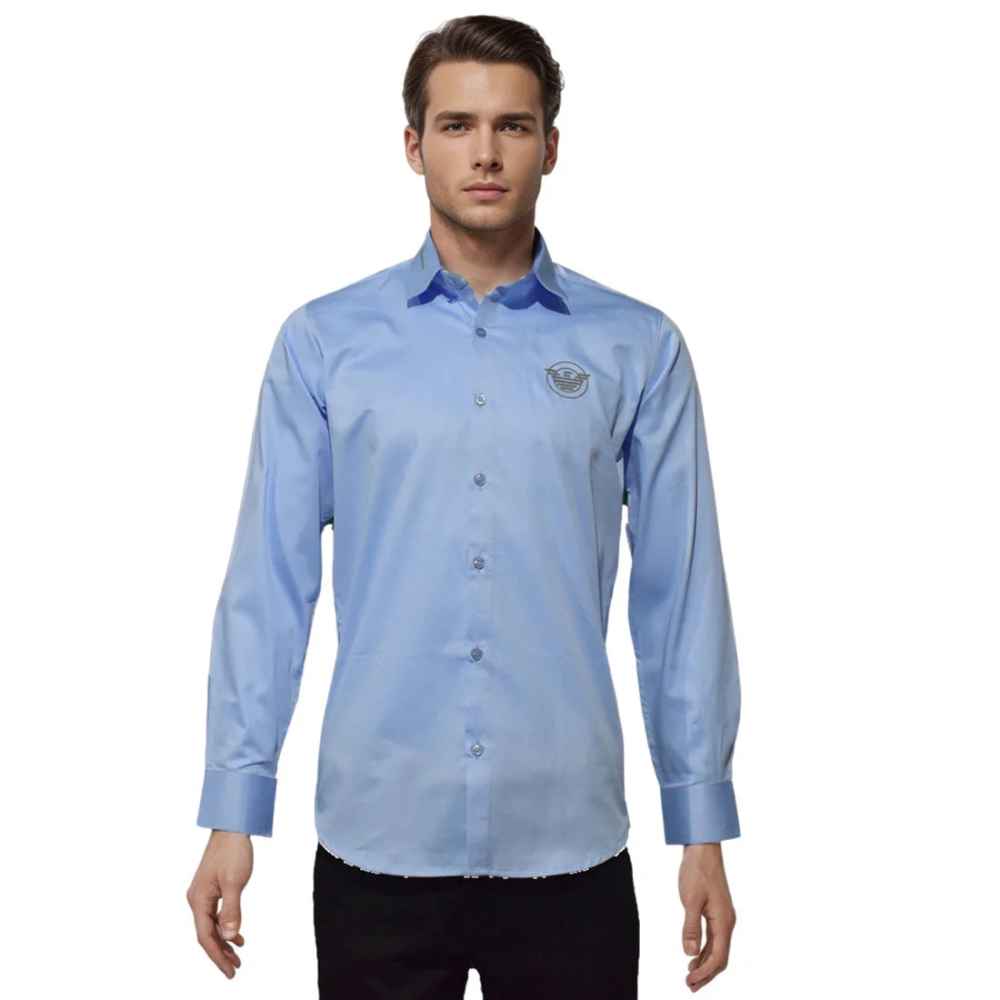 Giorgio Armani Sky Blue Premium Quality Shirt-thumb-6