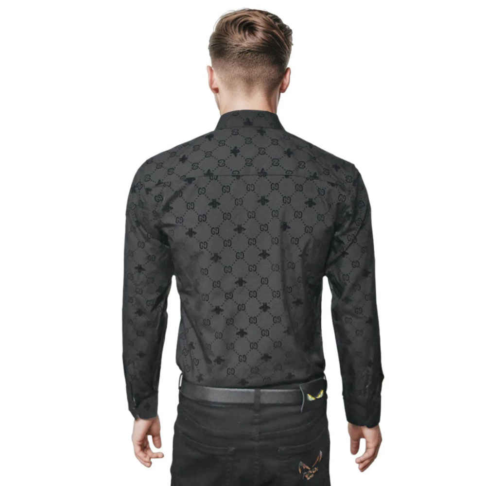Gucci Black Premium Quality Designer Shirt-thumb-1