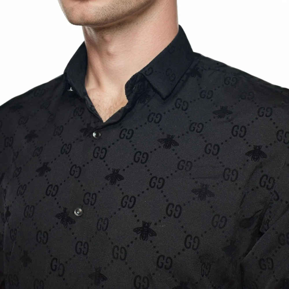 Gucci Black Premium Quality Designer Shirt-thumb-2