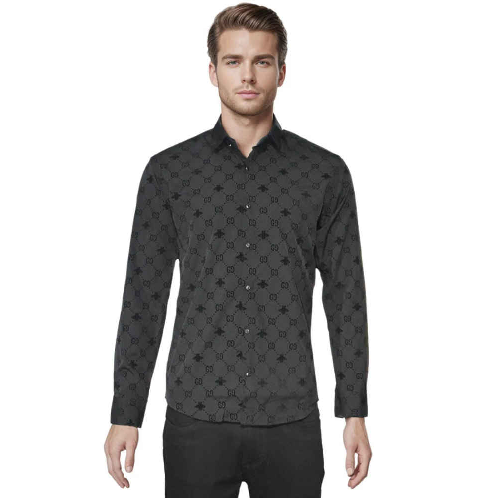 Gucci Black Premium Quality Designer Shirt-thumb-5