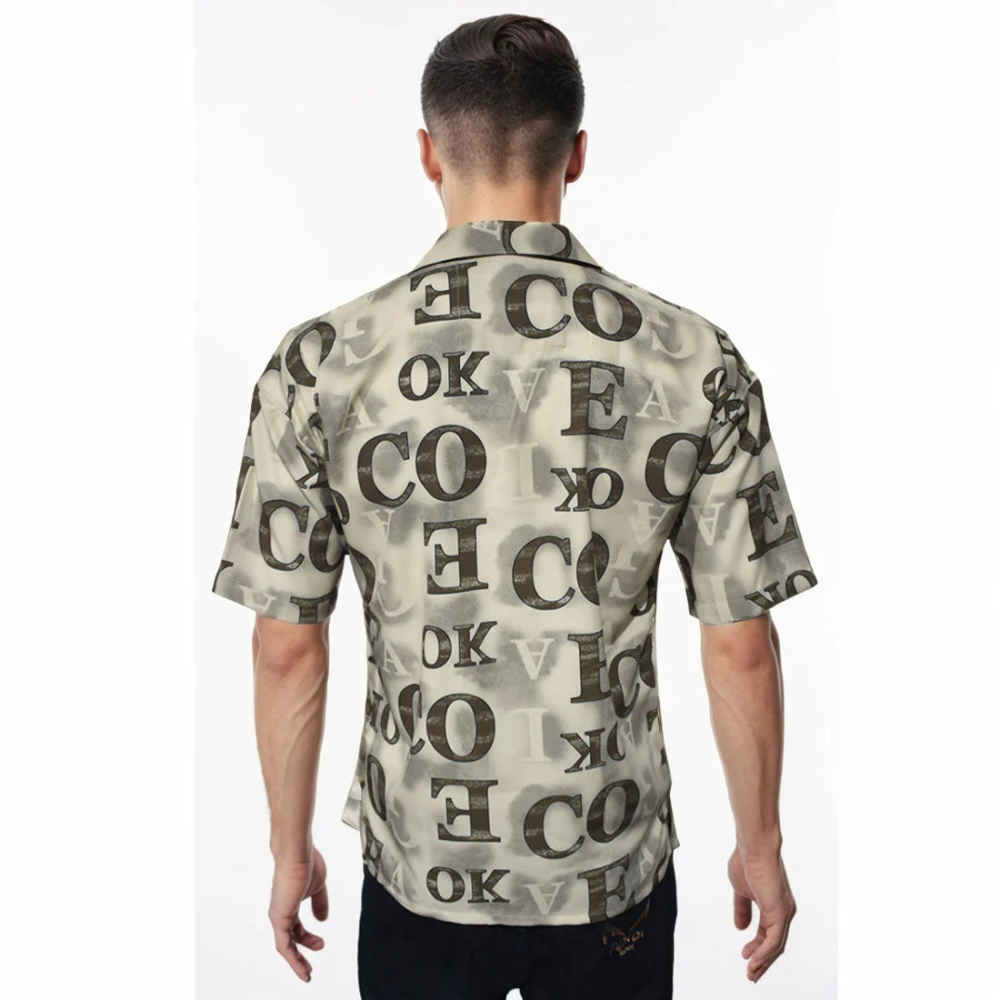 Dolce & Gabbana Brown Premium Quality Half-Sleeve Shirt-1