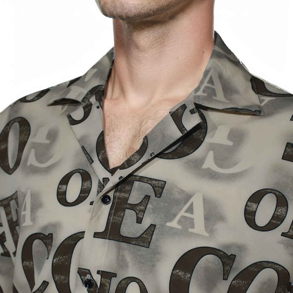 Dolce & Gabbana Brown Premium Quality Half-Sleeve Shirt-2