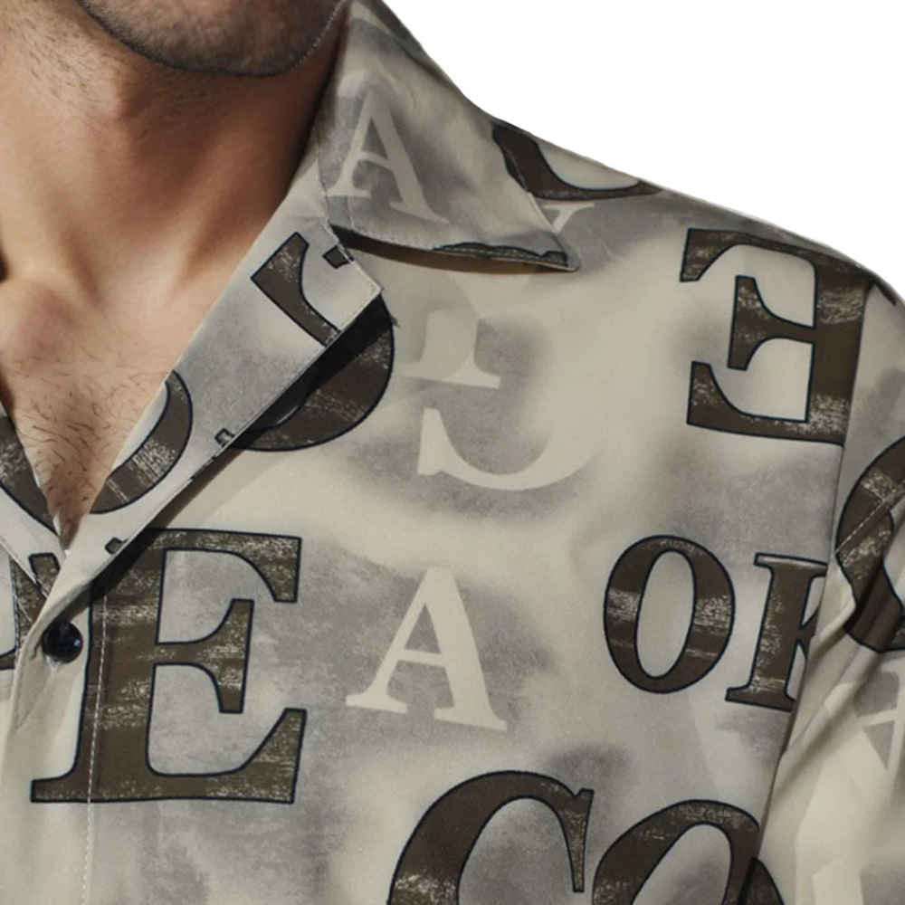 Dolce & Gabbana Brown Premium Quality Half-Sleeve Shirt-4