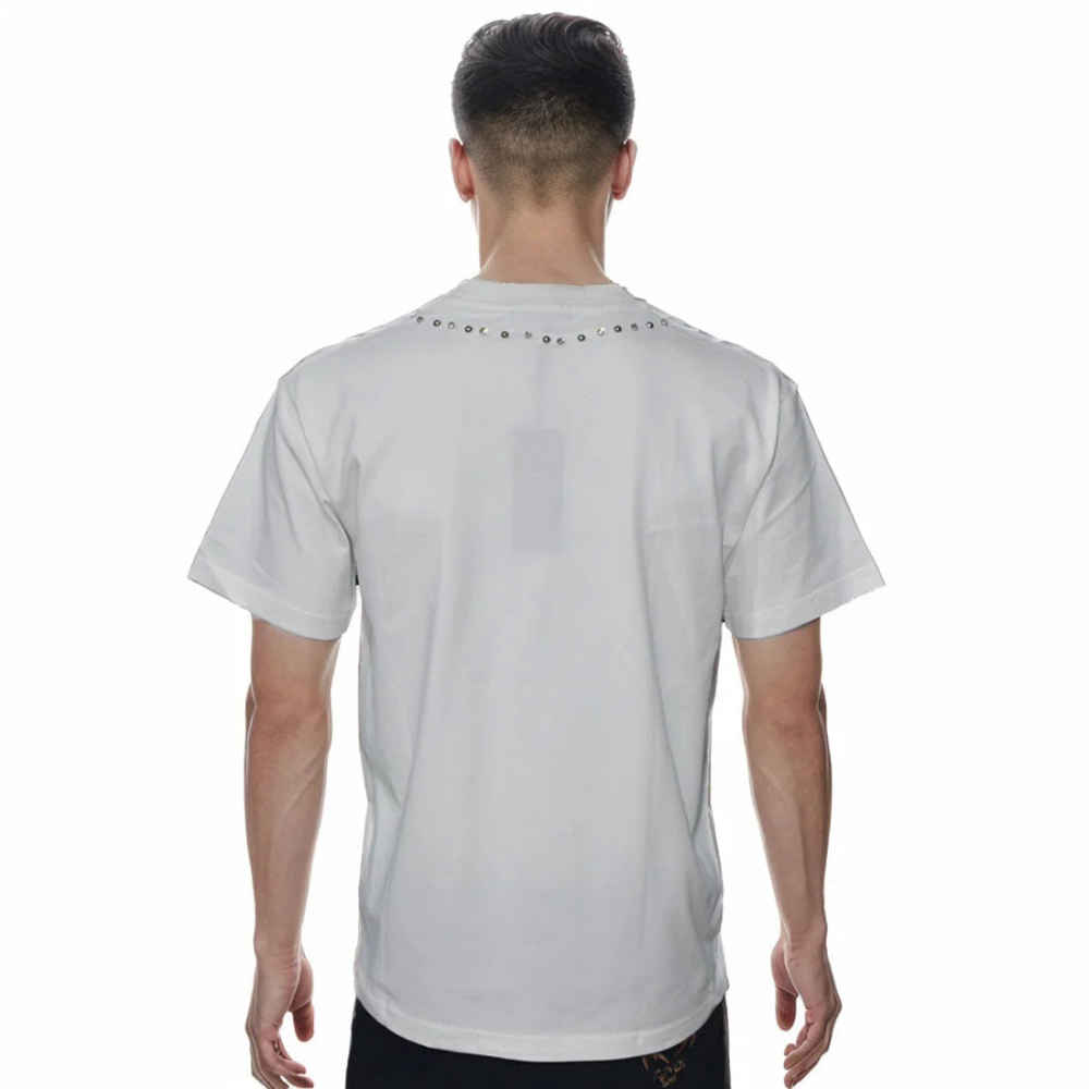 Dolce & Gabbana Studded logo White Premium T-shirt-1
