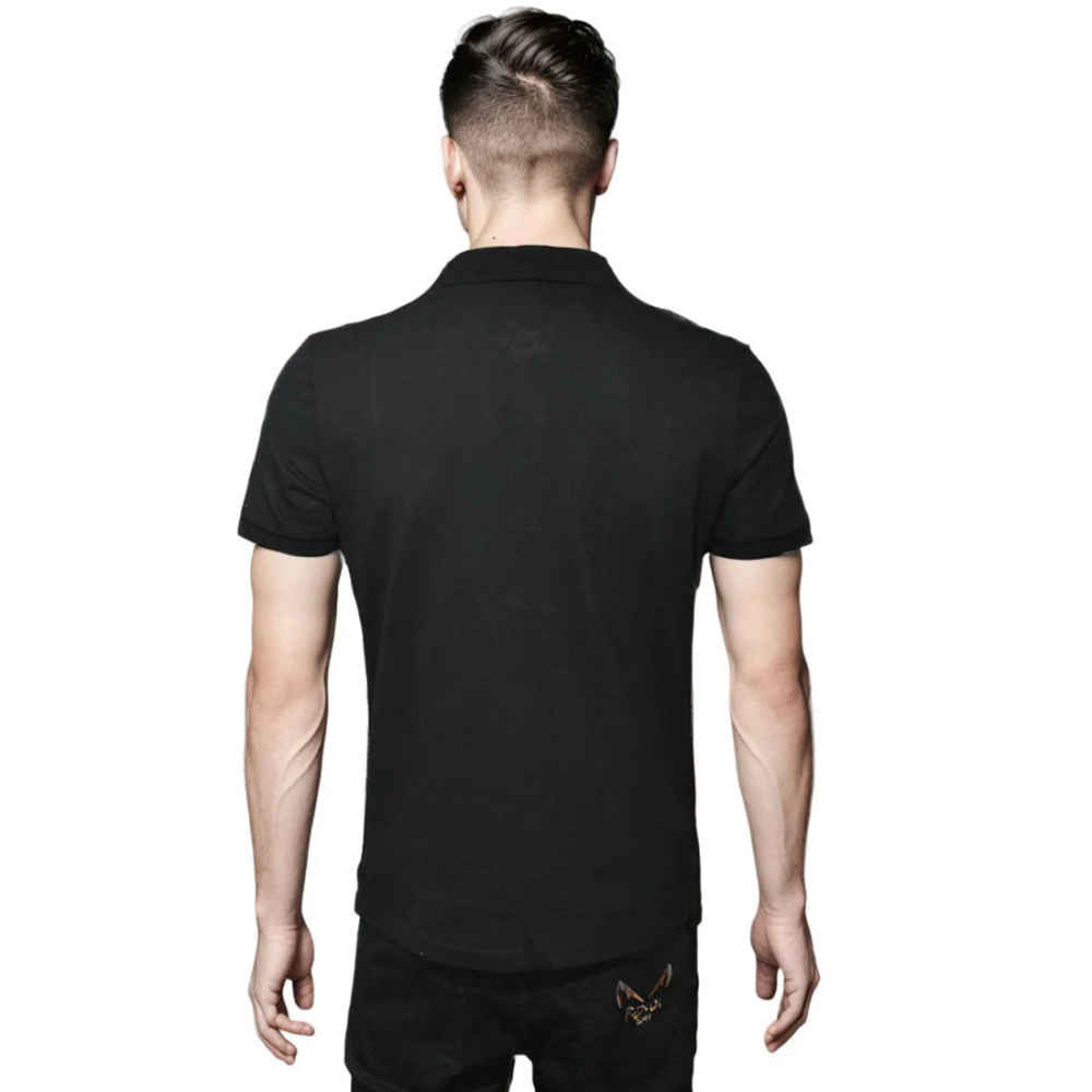 Emporio Armani Black Premium Quality Short Sleeve Polo T-shirt-1