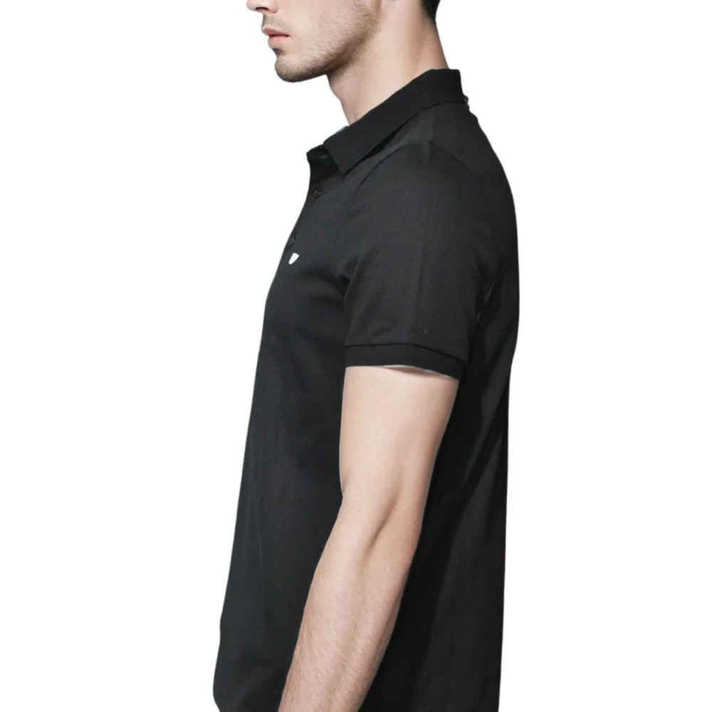 Emporio Armani Black Premium Quality Short Sleeve Polo T-shirt-3