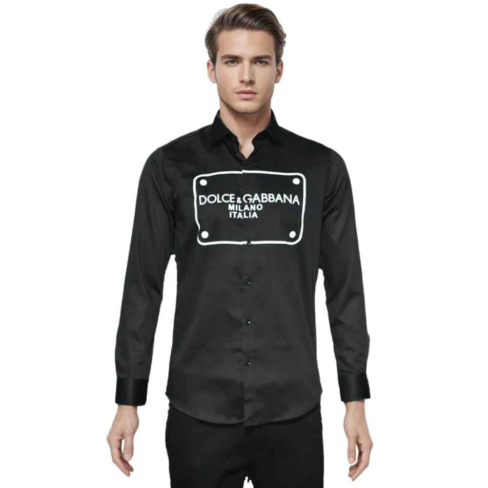 Dolce & Gabbana Black Premium Quality Full Sleeve Shirt-thumb-6