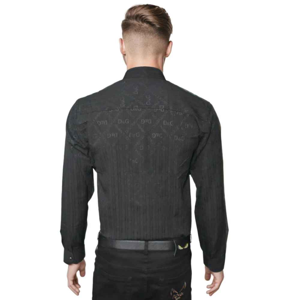 Dolce & Gabbana Black Premium Quality Designer Shirt-thumb-1