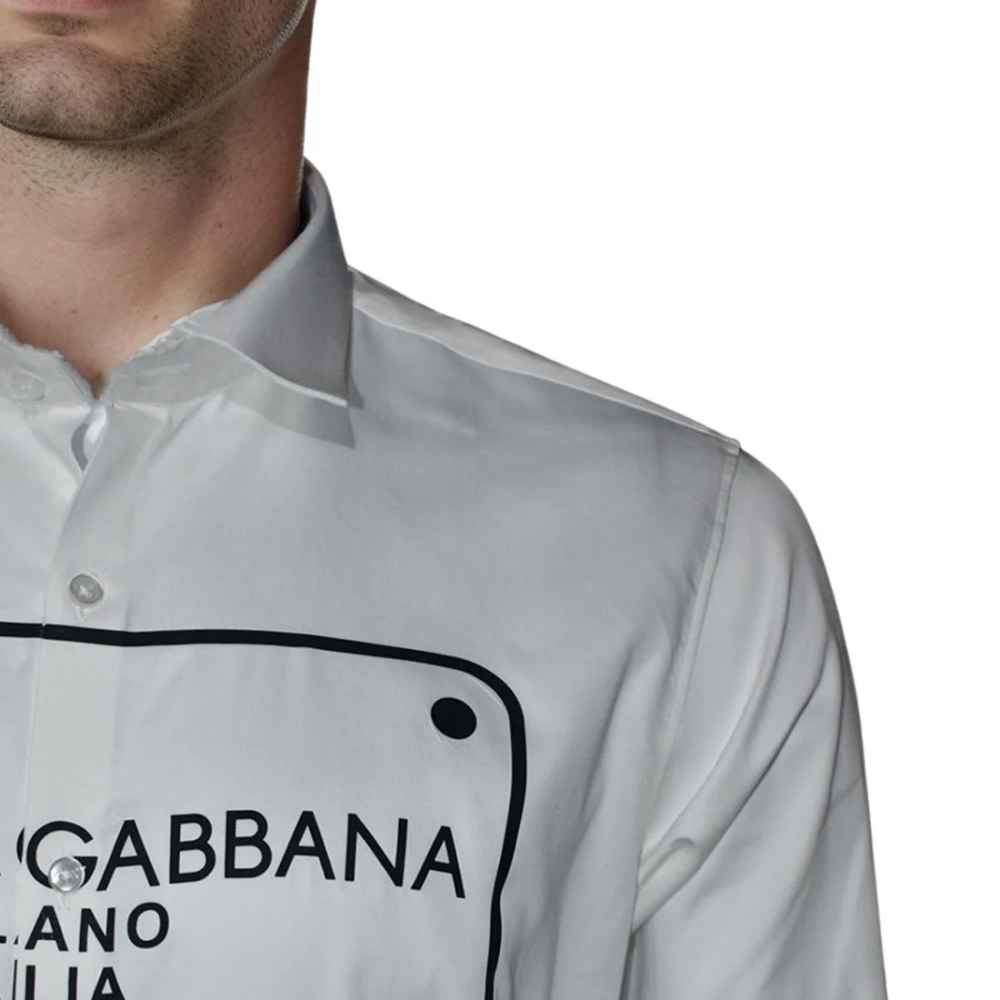 Dolce & Gabbana White Premium Quality Full Sleeve Shirt-4