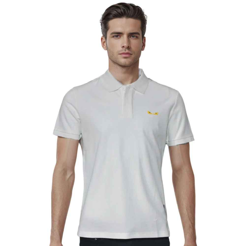 Fendi White Premium Quality T-shirt-thumb-0
