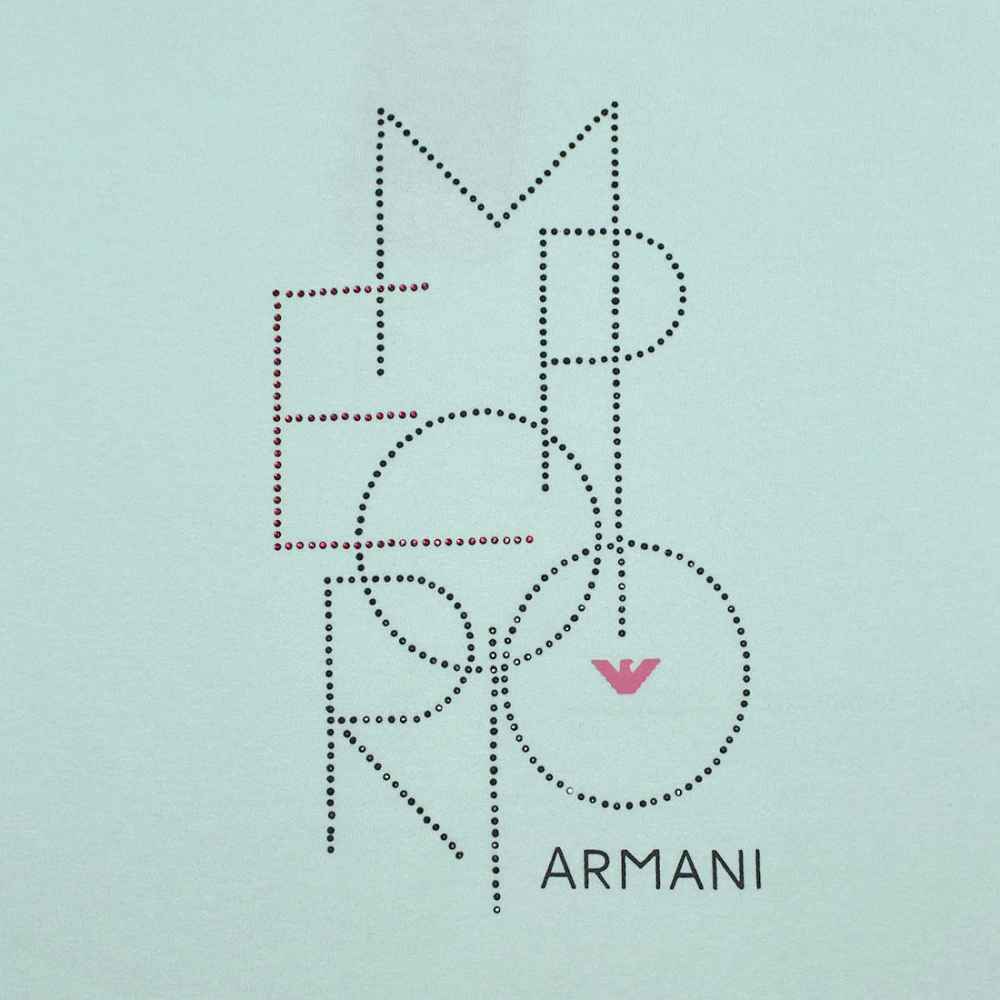 Emporio Armani Green Premium Quality Women T-shirt-3