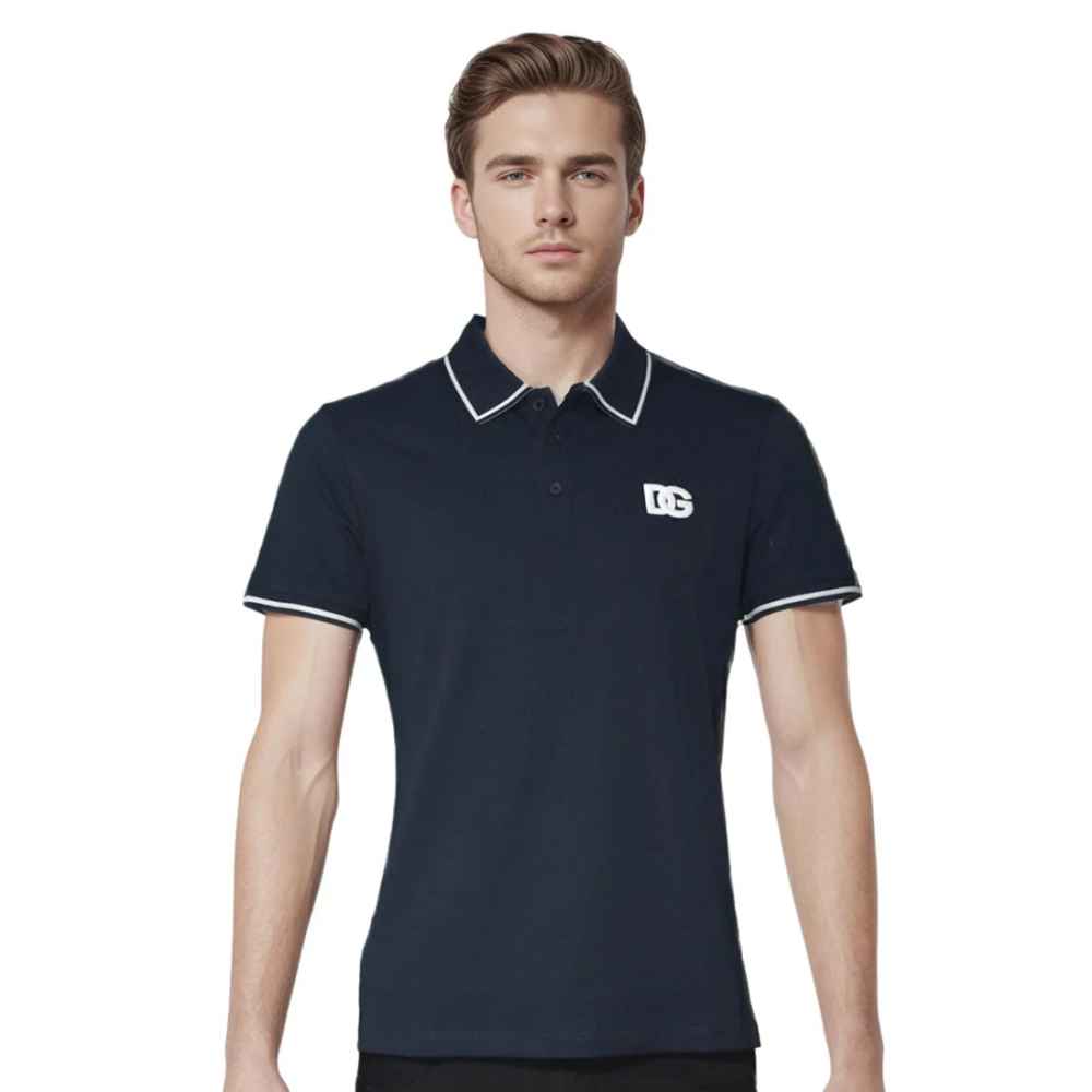 Dolce & Gabbana Embroidery-logo Black Cotton Premium T-shirt-thumb-0