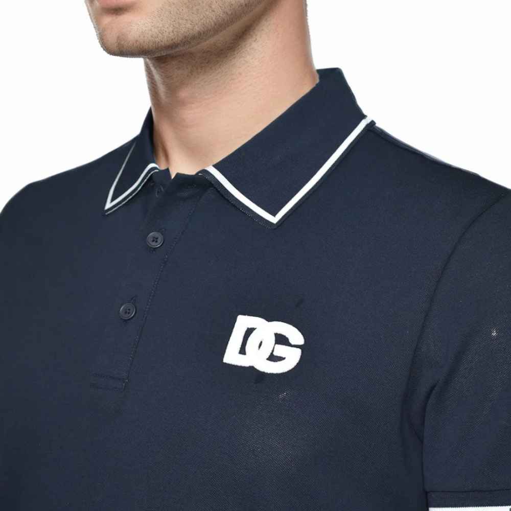 Dolce & Gabbana Embroidery-logo Black Cotton Premium T-shirt-thumb-2