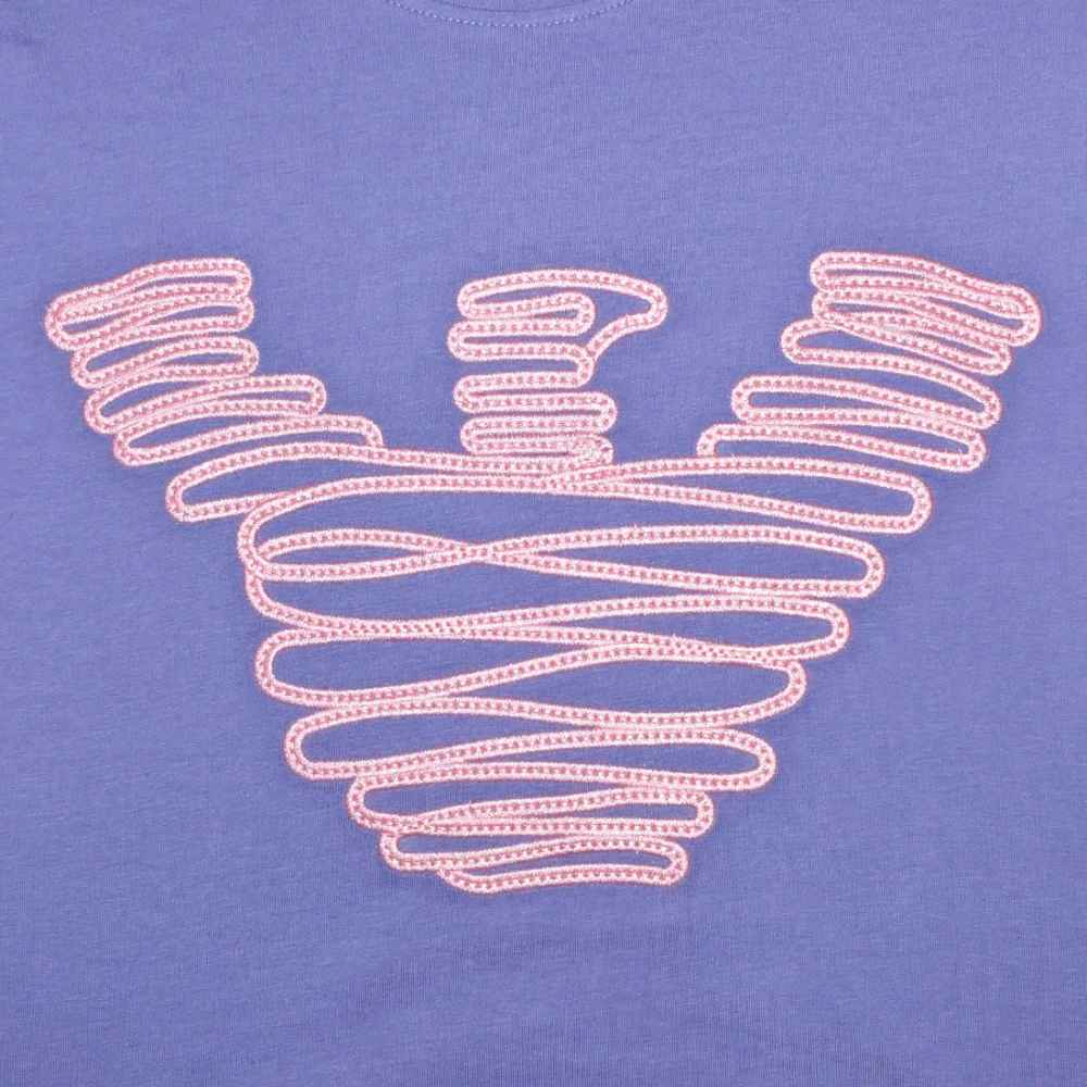 Emporio Armani Purple Premium Quality Women T-shirt-3