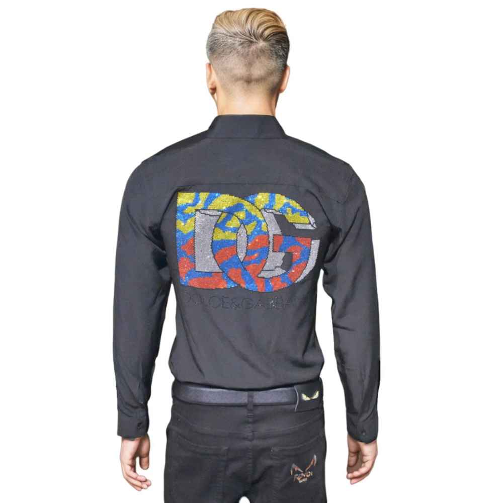 Dolce & Gabbana Black Premium Quality Designer Shirt-1