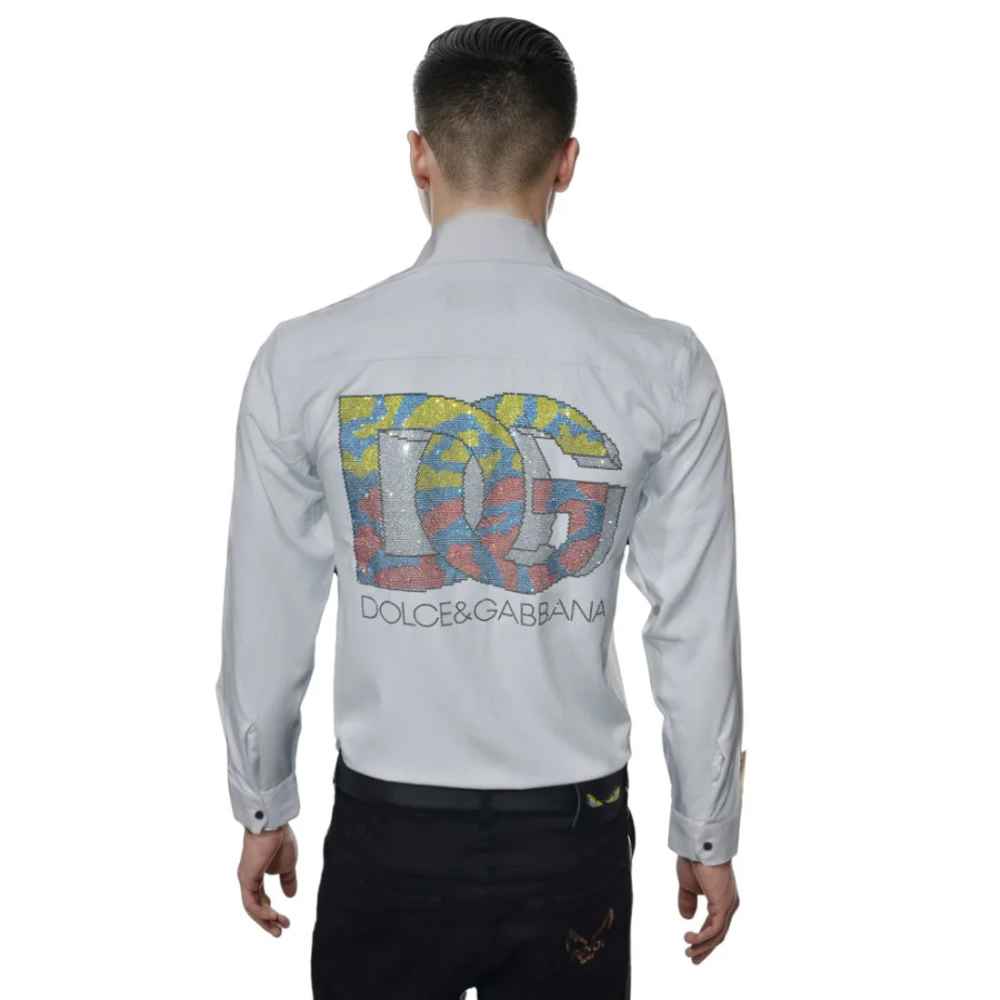 Dolce & Gabbana White Premium Quality Designer Shirt-1